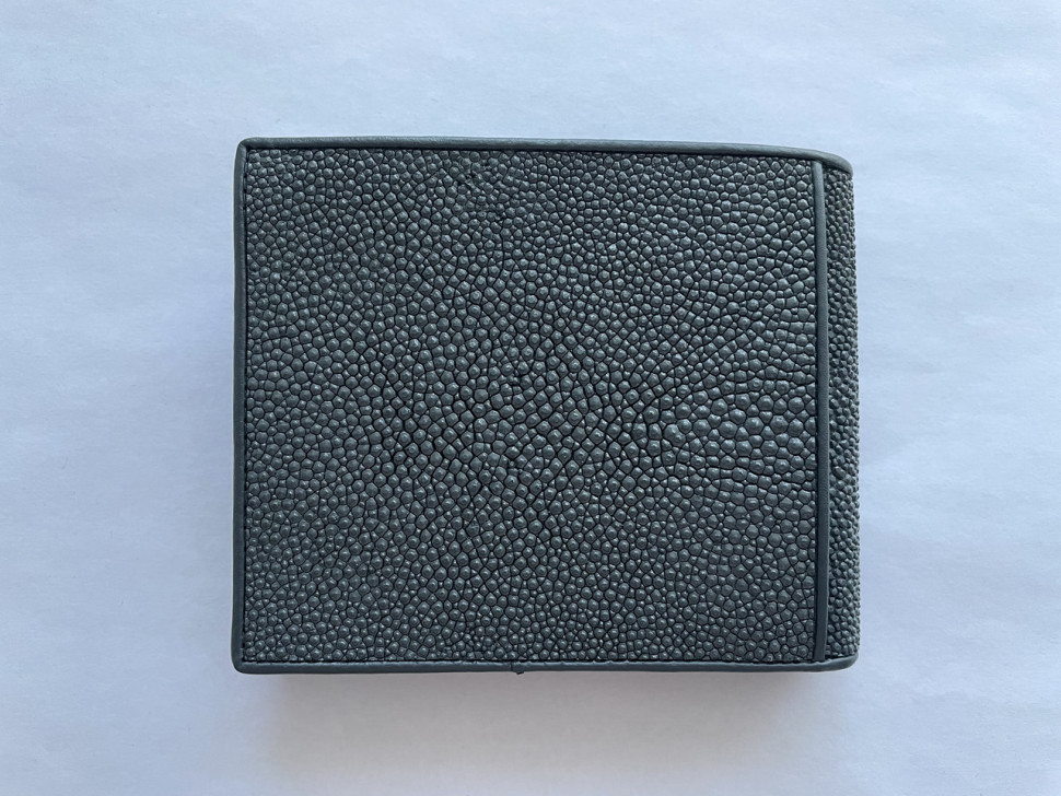 Гаманець чоловічий із натуральної шкіри морського ската Ekzotic Leather сірий (stw121_2)