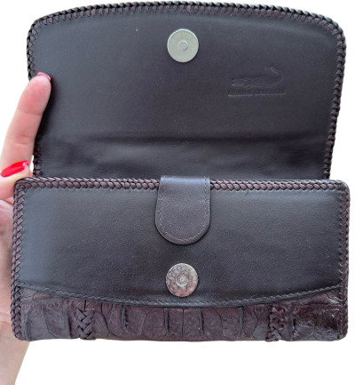 Гаманець портмоне жіноче із натуральної шкіри крокодила Ekzotic Leather Кори ...