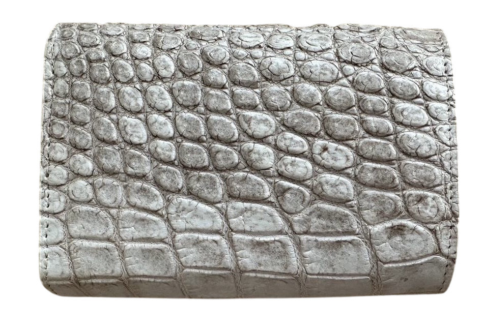 Кошелек женский из кожи крокодила  Ekzotic Leather  Белый (cw128)