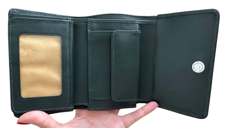 Кошелек женский из кожи крокодила  Ekzotic Leather  Зеленый (cw129)
