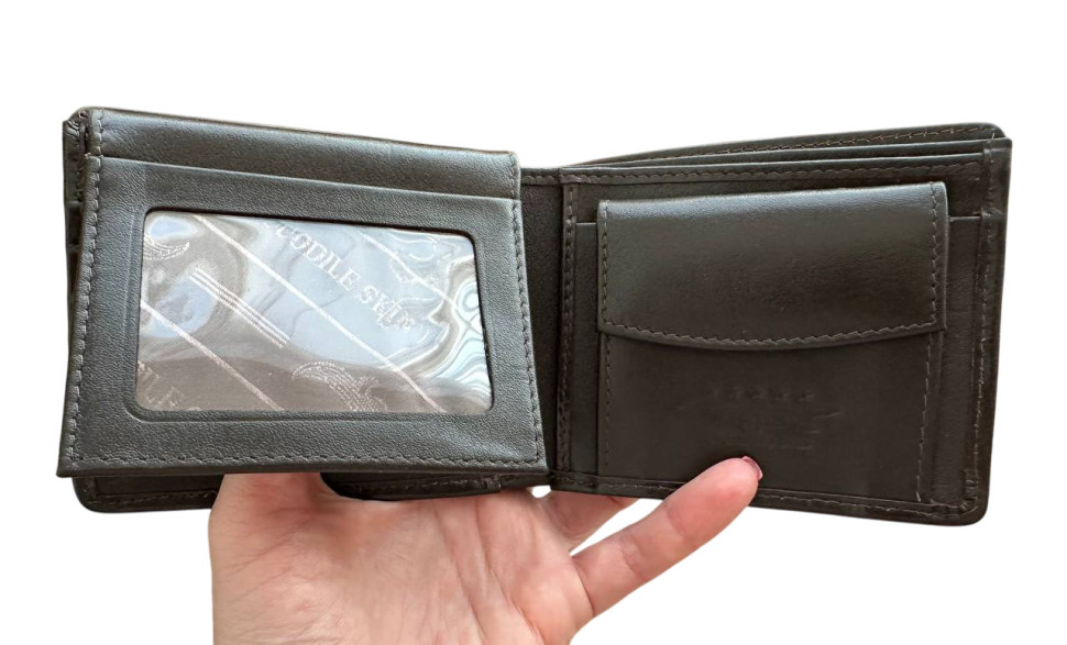 Кошелек из кожи крокодила  Ekzotic Leather Коричневый (cw130)