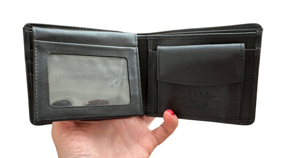 Кошелек из кожи крокодила  Ekzotic Leather Черный (cw131)
