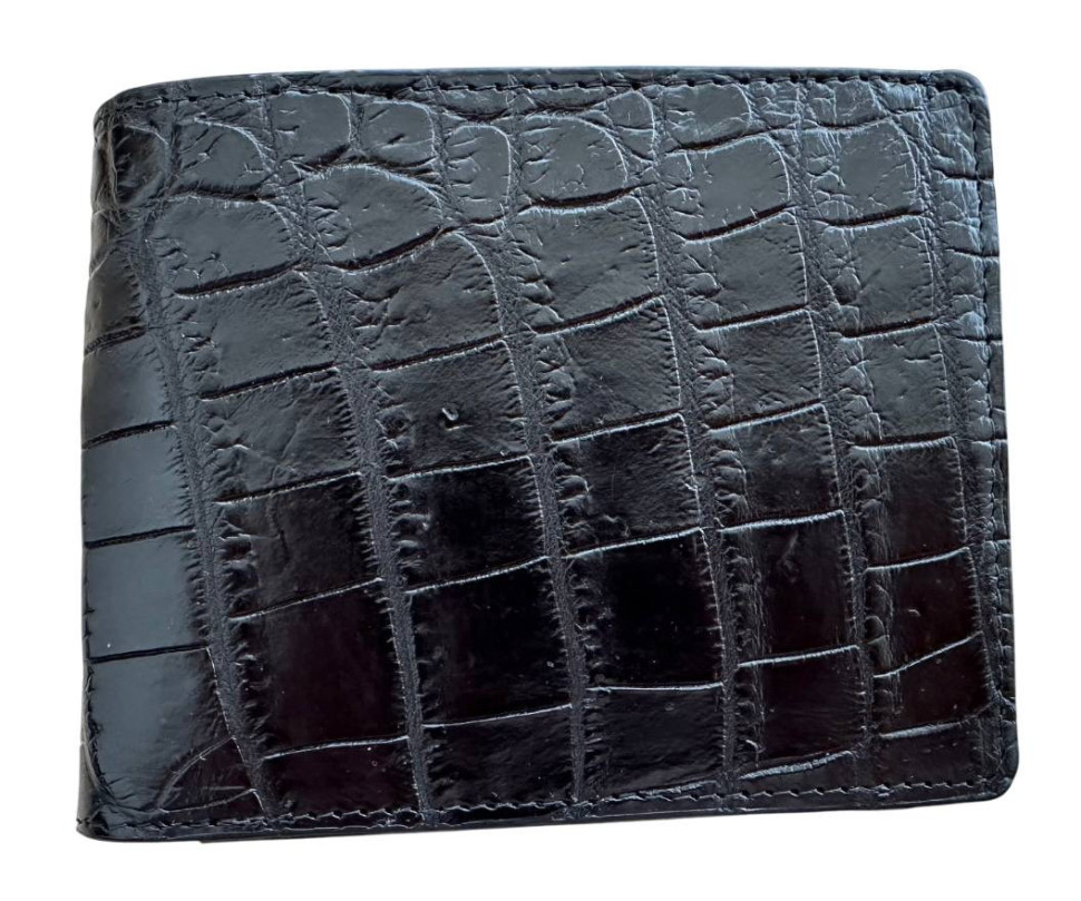 Кошелек из кожи крокодила  Ekzotic Leather Черный (cw131)