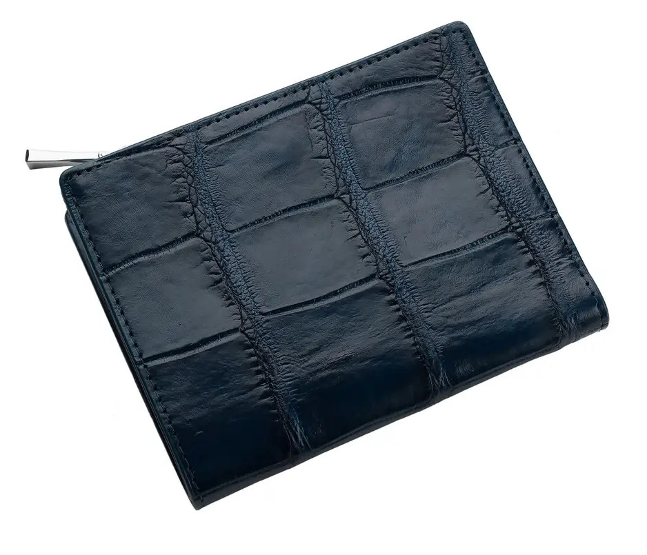 Кошелек из кожи крокодила Ekzotic Leather Синий (cw 86)