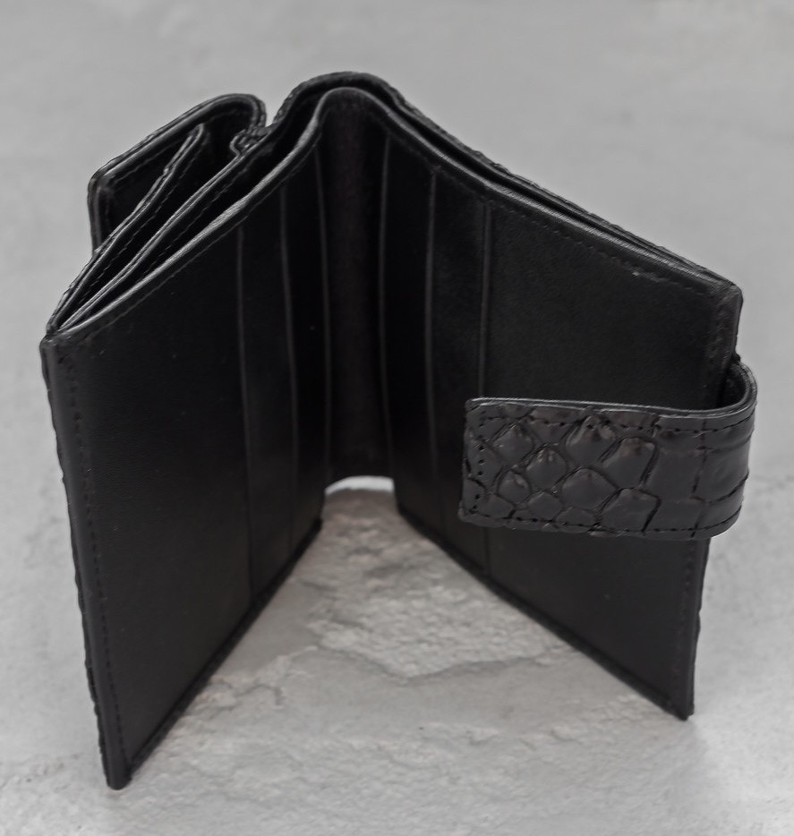 Кошелек из кожи крокодила Ekzotic Leather Черный (cw 91)