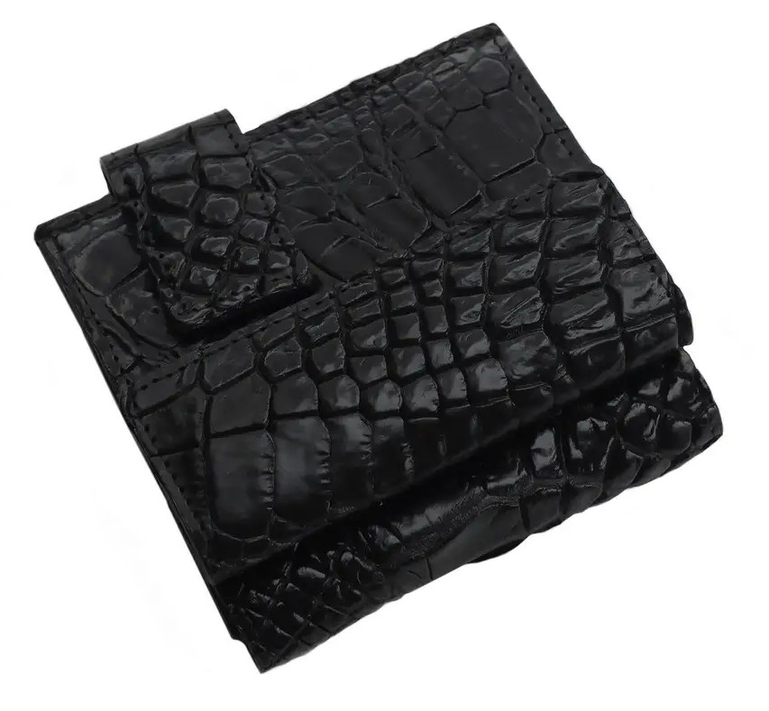 Кошелек из кожи крокодила Ekzotic Leather Черный (cw 91)