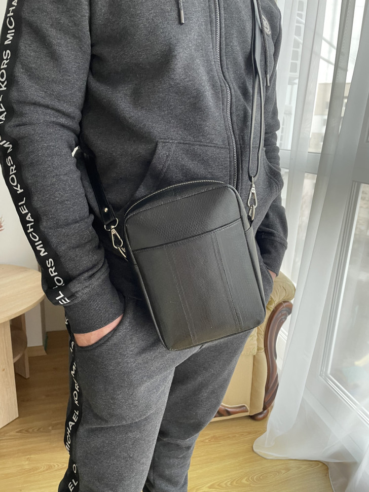 Сумка из кожи морской змеи  Ekzotic Leather Черная (snc 10_1)