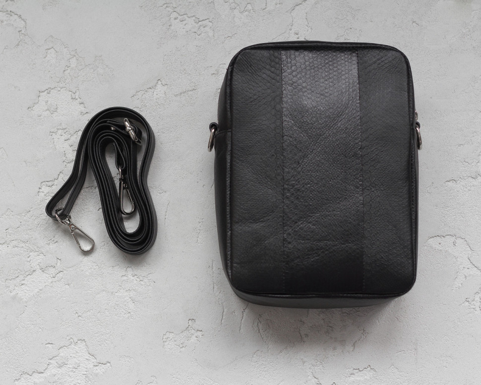 Сумка из кожи морской змеи  Ekzotic Leather Черная (snc 10_1)
