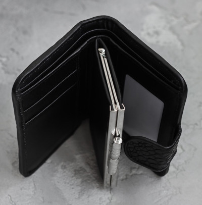 Кошелек из кожи крокодила Ekzotic Leather Черный (cw 102)