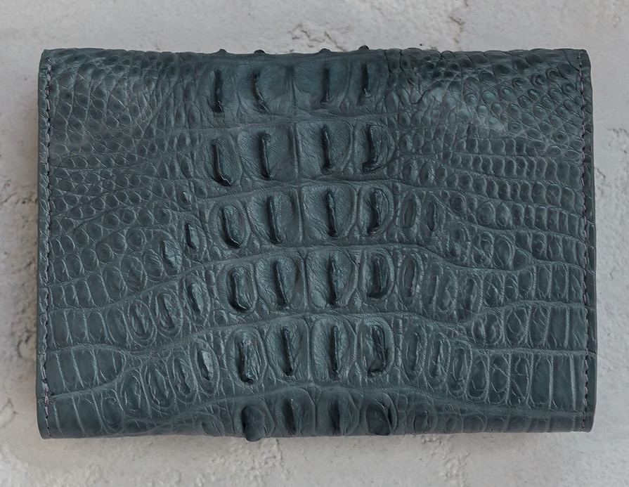 Кошелек женский из кожи крокодила  Ekzotic Leather  Серый (cw103)