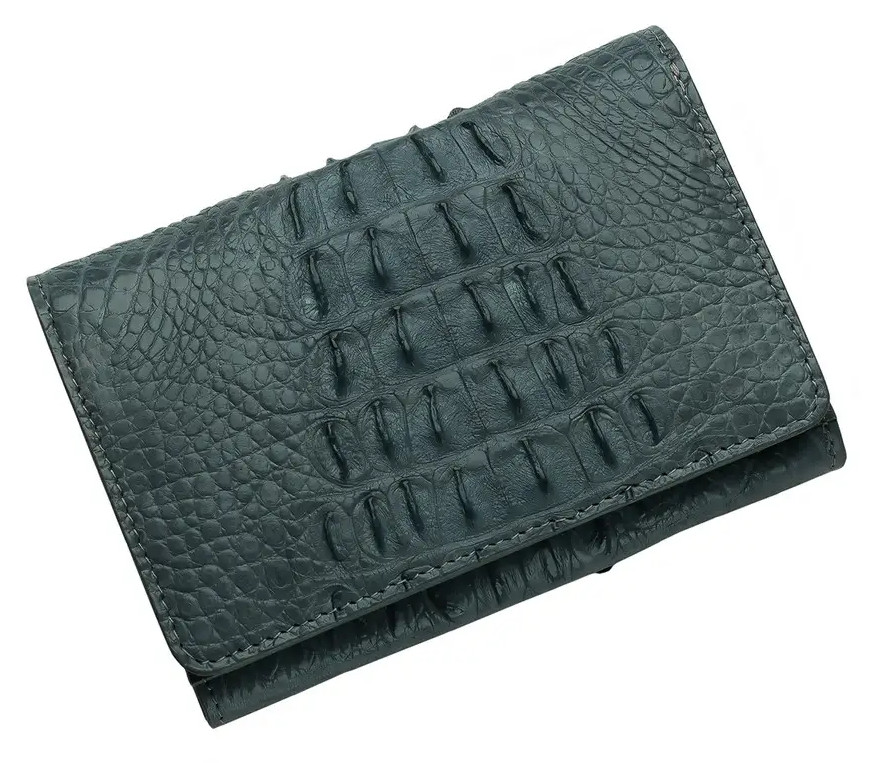 Кошелек женский из кожи крокодила  Ekzotic Leather  Серый (cw103)