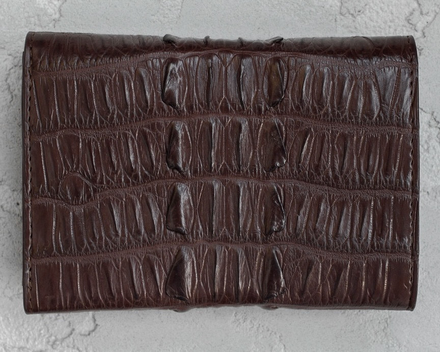 Кошелек женский из кожи крокодила  Ekzotic Leather  Коричневый (cw105)