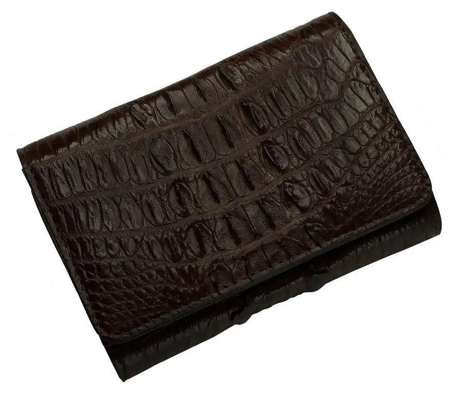 Кошелек женский из кожи крокодила  Ekzotic Leather  Коричневый (cw105)