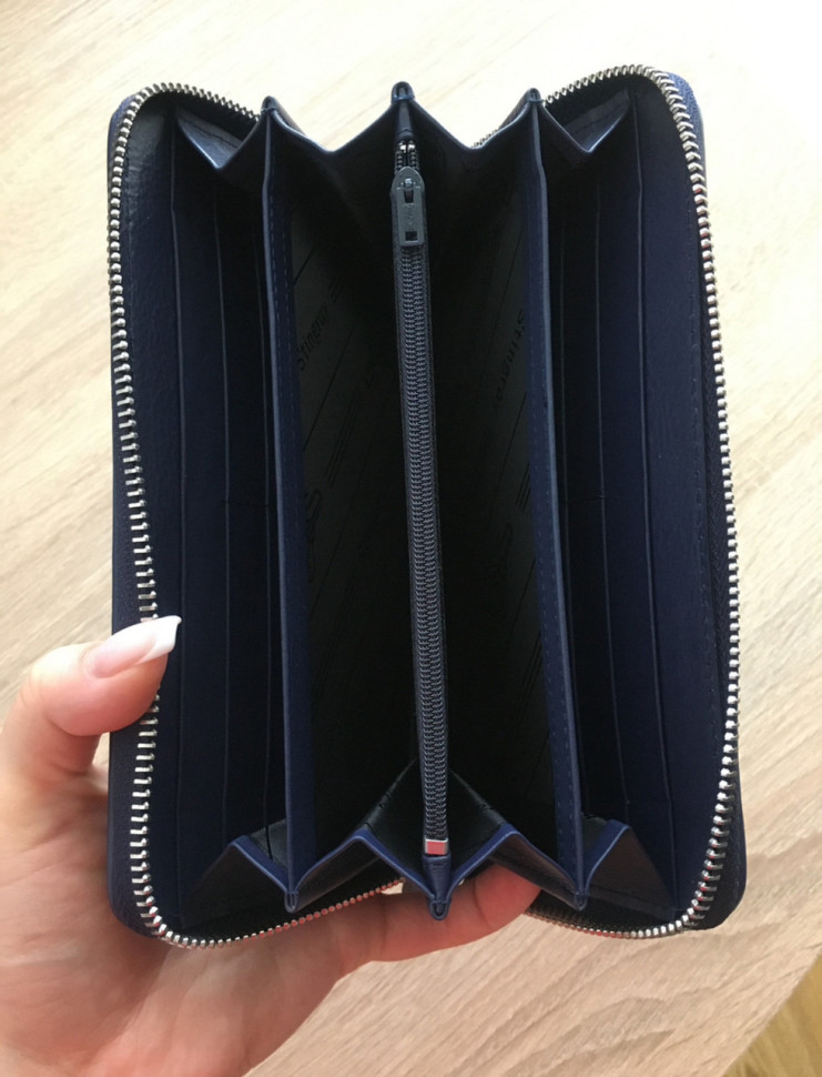 Кошелек из кожи ската Ekzotic Leather Синий (stw30_3)