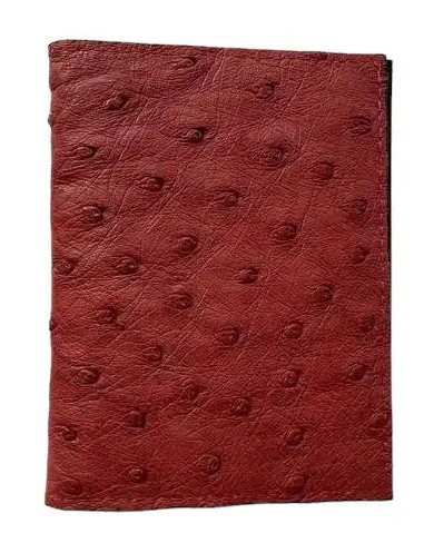 Визитница из кожи страуса Ekzotic Leather Красная (och02)