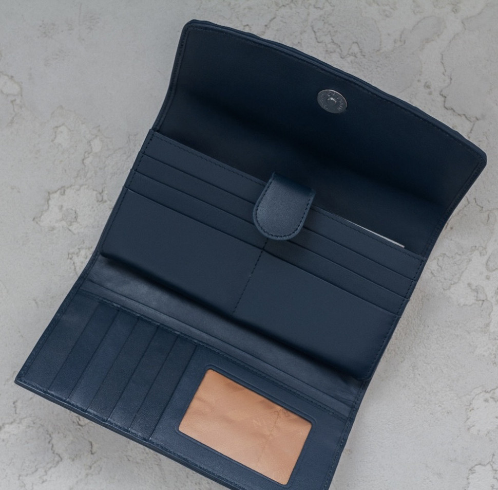 Кошелек из кожи крокодила Ekzotic Leather Синий (cw 95_1)