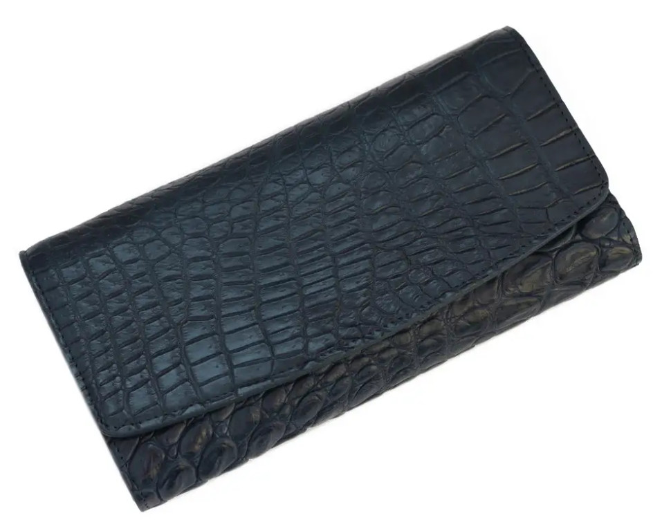 Кошелек из кожи крокодила Ekzotic Leather Синий (cw 95_1)