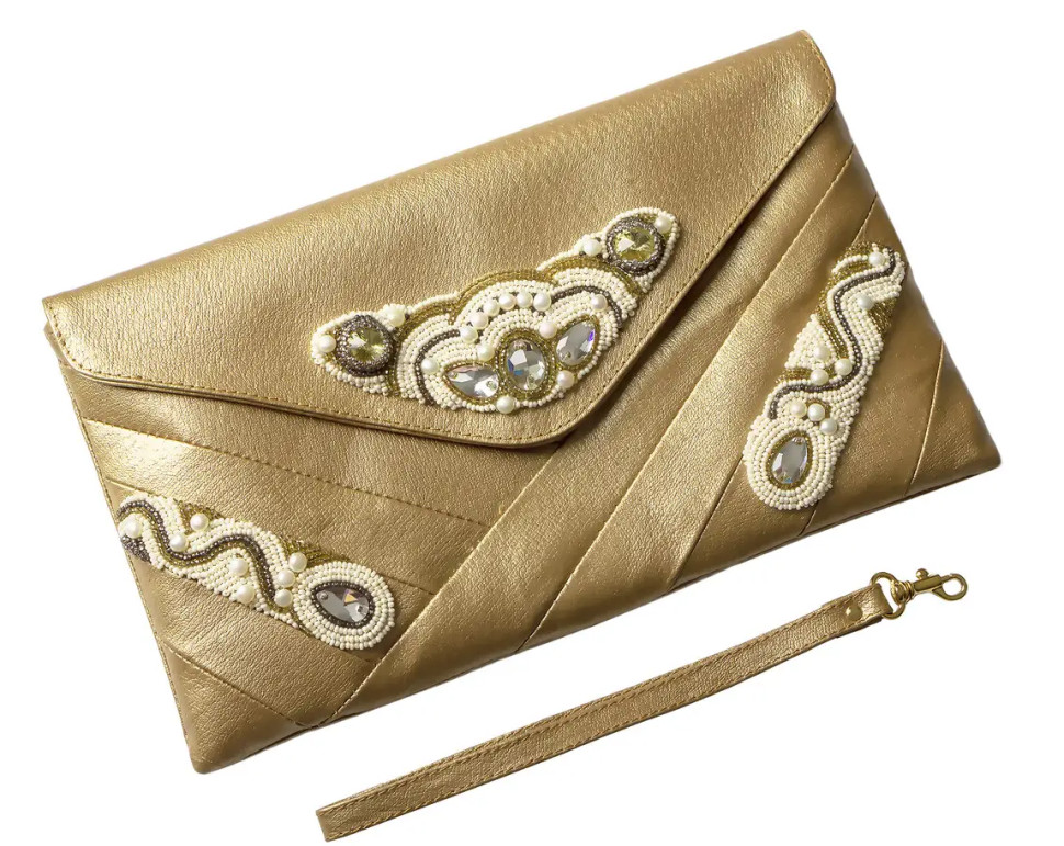 Клатч из кожи Ekzotic Leather Коричневый (pc01)