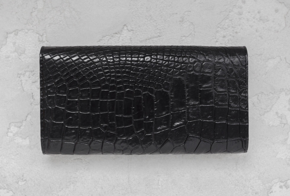 Кошелек из кожи крокодила Ekzotic Leather Черный (cw 95_2)