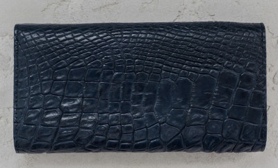 Кошелек из кожи крокодила Ekzotic Leather Синий (cw25_1)