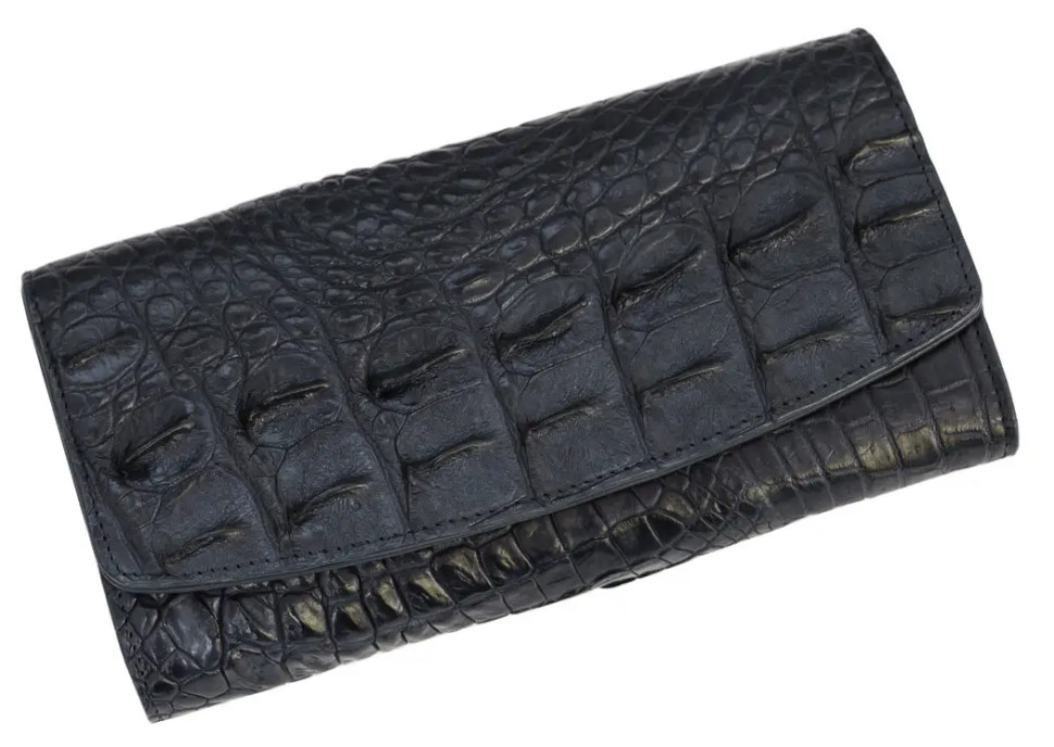 Кошелек из кожи крокодила Ekzotic Leather Синий (cw25_1)