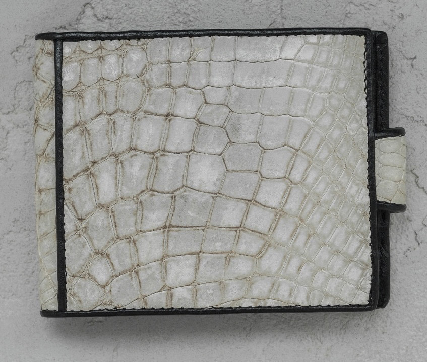 Кошелек из кожи крокодила  Ekzotic Leather Белый (cw 34_5)