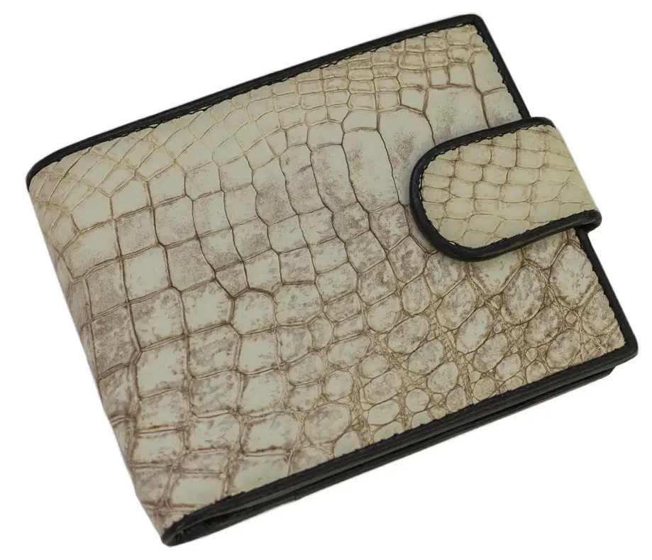 Кошелек из кожи крокодила  Ekzotic Leather Белый (cw 34_5)