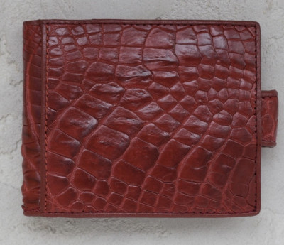 Кошелек из кожи крокодила  Ekzotic Leather Бордовый (cw 34_12)