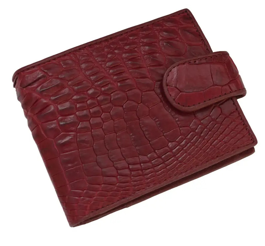 Кошелек из кожи крокодила  Ekzotic Leather Бордовый (cw 34_12)