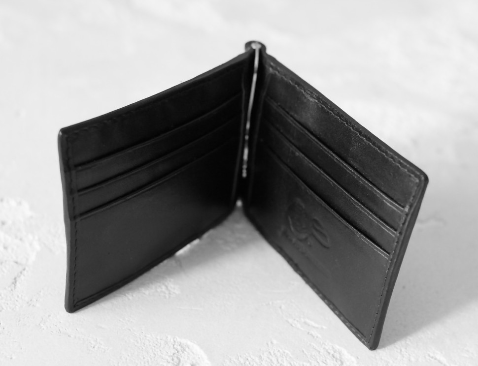 Зажим для денег из кожи морского ската   Ekzotic Leather Черный (ctc 01)