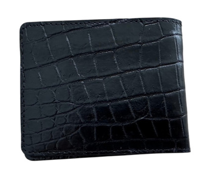 Кошелек из кожи крокодила  Ekzotic Leather Черный (cw20)