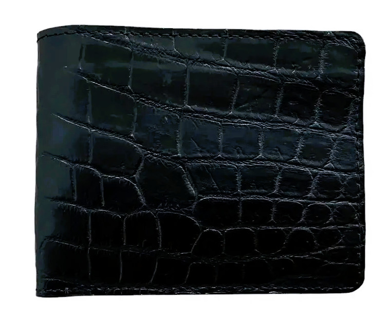 Кошелек из кожи крокодила  Ekzotic Leather Черный (cw20)