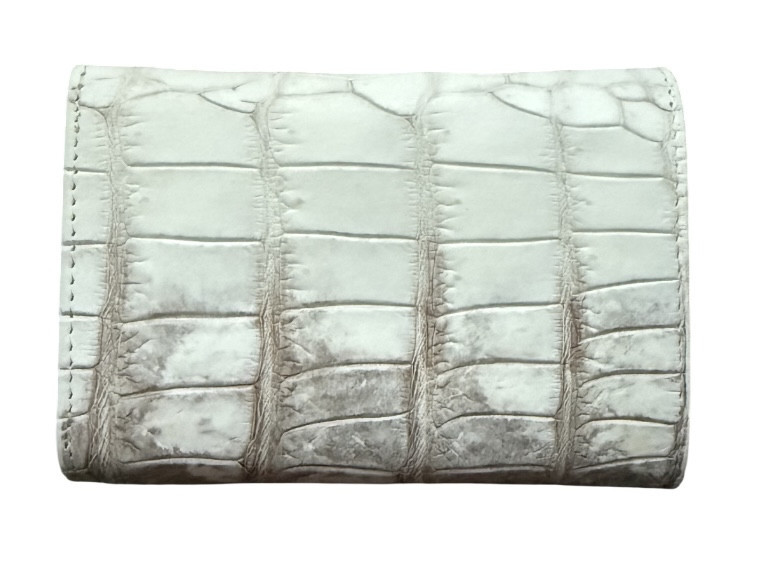 Кошелек женский из кожи крокодила  Ekzotic Leather  Белый (cw23)