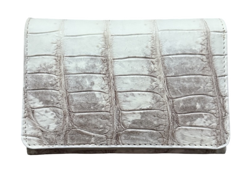 Кошелек женский из кожи крокодила  Ekzotic Leather  Белый (cw23)