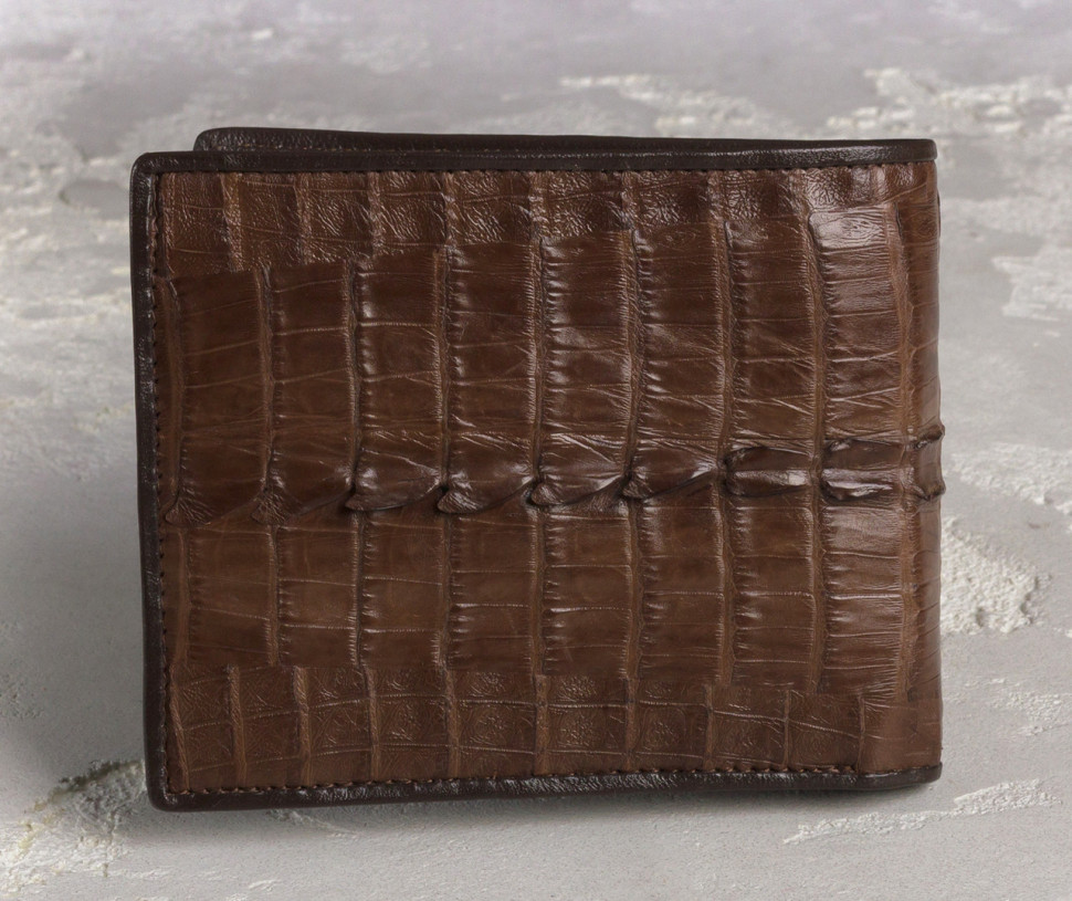 Кошелек из кожи крокодила Ekzotic Leather Коричневый (cw 30)