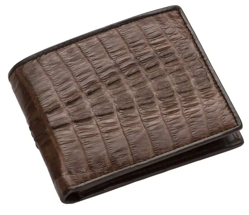 Кошелек из кожи крокодила Ekzotic Leather Коричневый (cw 30)
