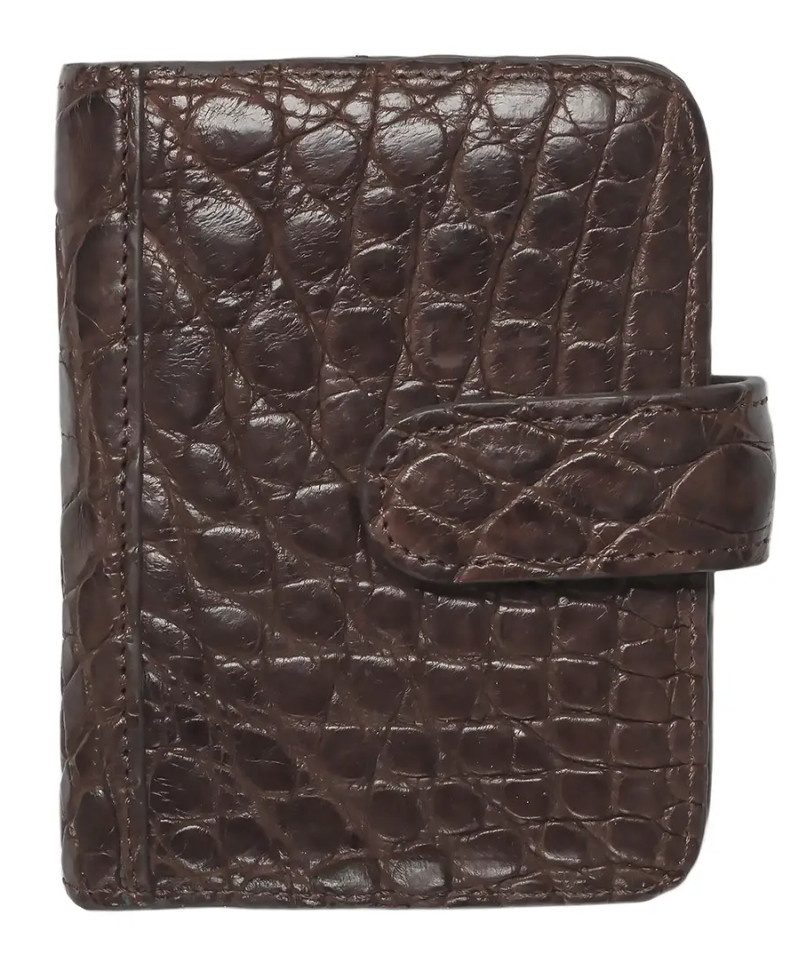 Визитница из кожи крокодила  Ekzotic Leather Коричневый (crc01_1)