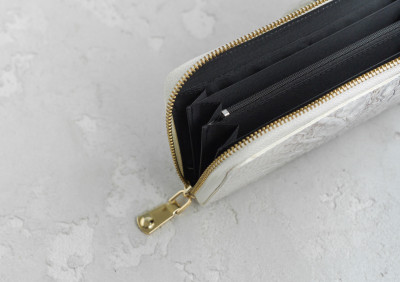 Кошелек из натуральной кожи крокодила Ekzotic Leather Бежевый  (cw 82_1)