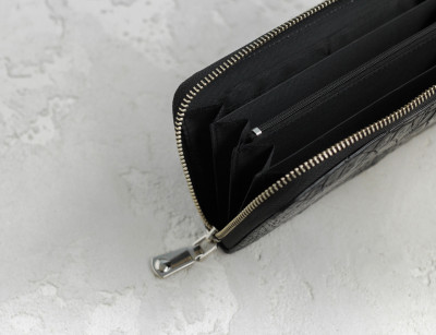 Кошелек-клатч Ekzotic Leather из натуральной кожи крокодила Черный   (cw 28_1)