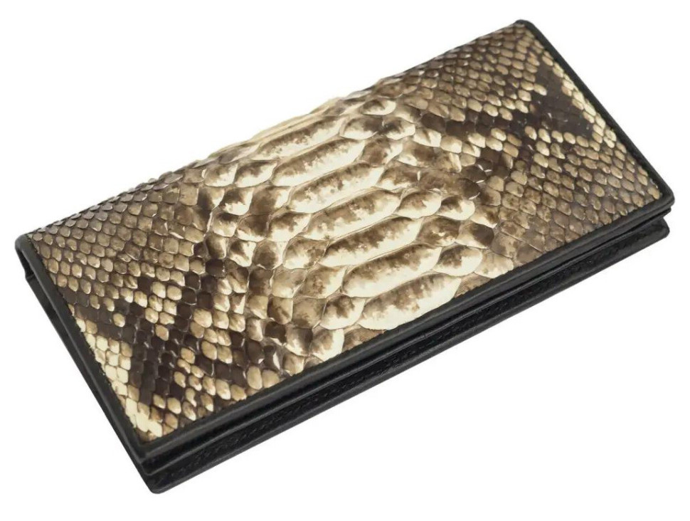 Кошелек из кожи питона Ekzotic Leather Бежевый  (snw 48)