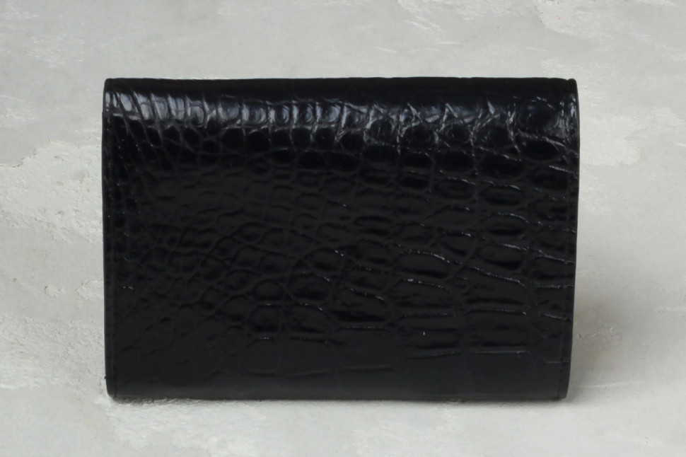 Кошелек женский из кожи крокодила Ekzotic Leather Черный (cw32)