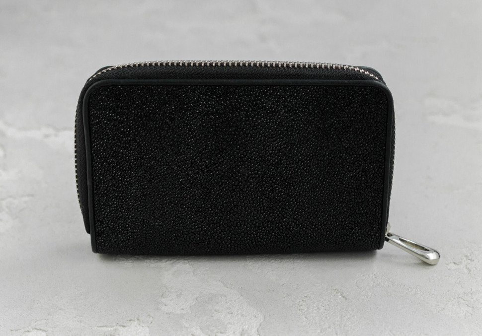 Кошелек из кожи ската Ekzotic Leather Черный (stw 144)