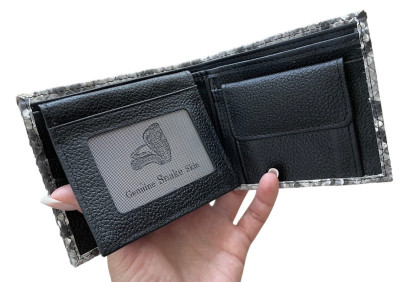 Портмоне из кожи питона Ekzotic Leather Бежевое (snw 33)
