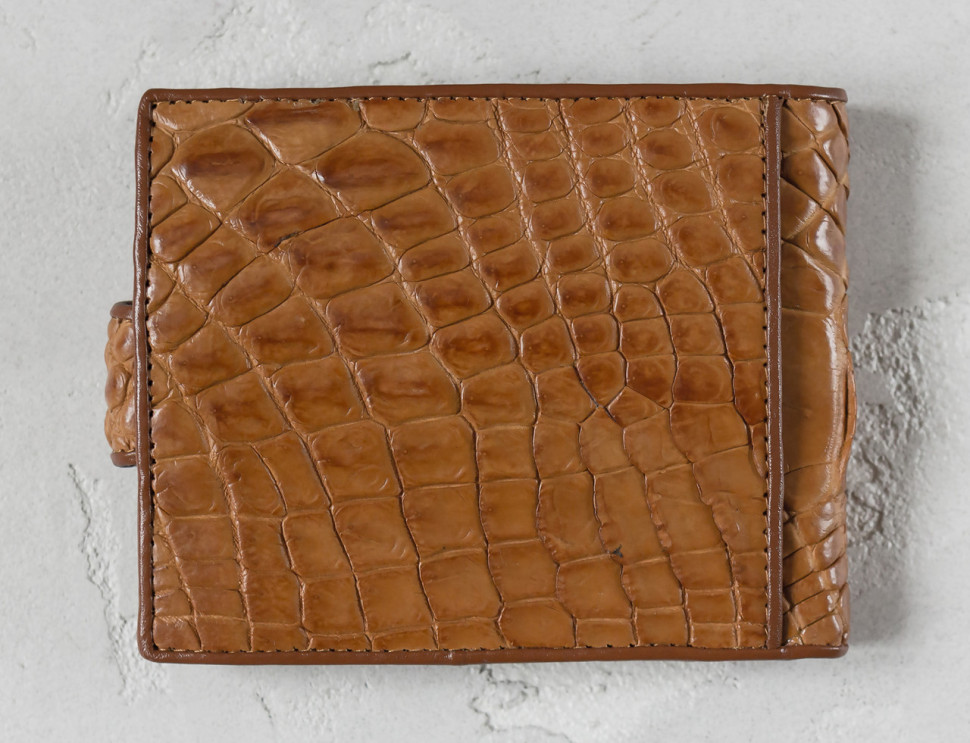 Кошелек из кожи крокодила Ekzotic Leather Коричневый (cw 34)