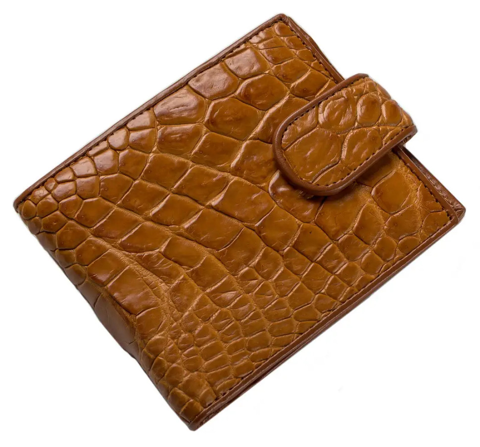 Кошелек из кожи крокодила Ekzotic Leather Коричневый (cw 34)