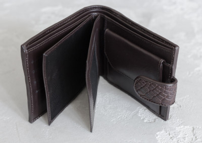 Кошелек из кожи крокодила Ekzotic Leather Коричневый (cw 35_1)