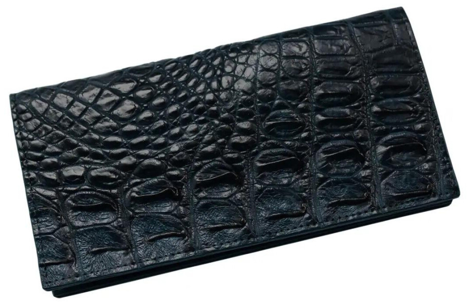 Кошелек из кожи крокодила Ekzotic Leather синий (cw11_1)
