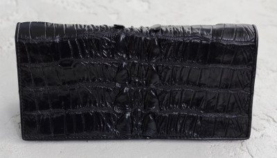 Кошелек из кожи крокодила Ekzotic Leather Черный (cw11_2)