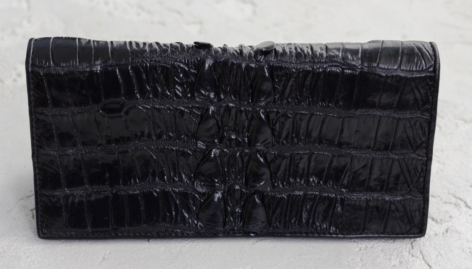Кошелек из кожи крокодила Ekzotic Leather Черный (cw11_2)