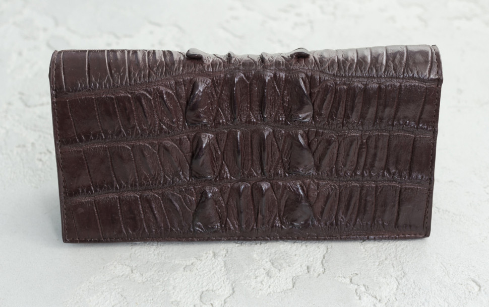 Кошелек из кожи крокодила Ekzotic Leather Коричневый (cw11_3)